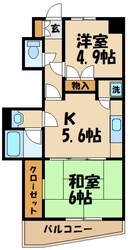 ベルエア調布の物件間取画像